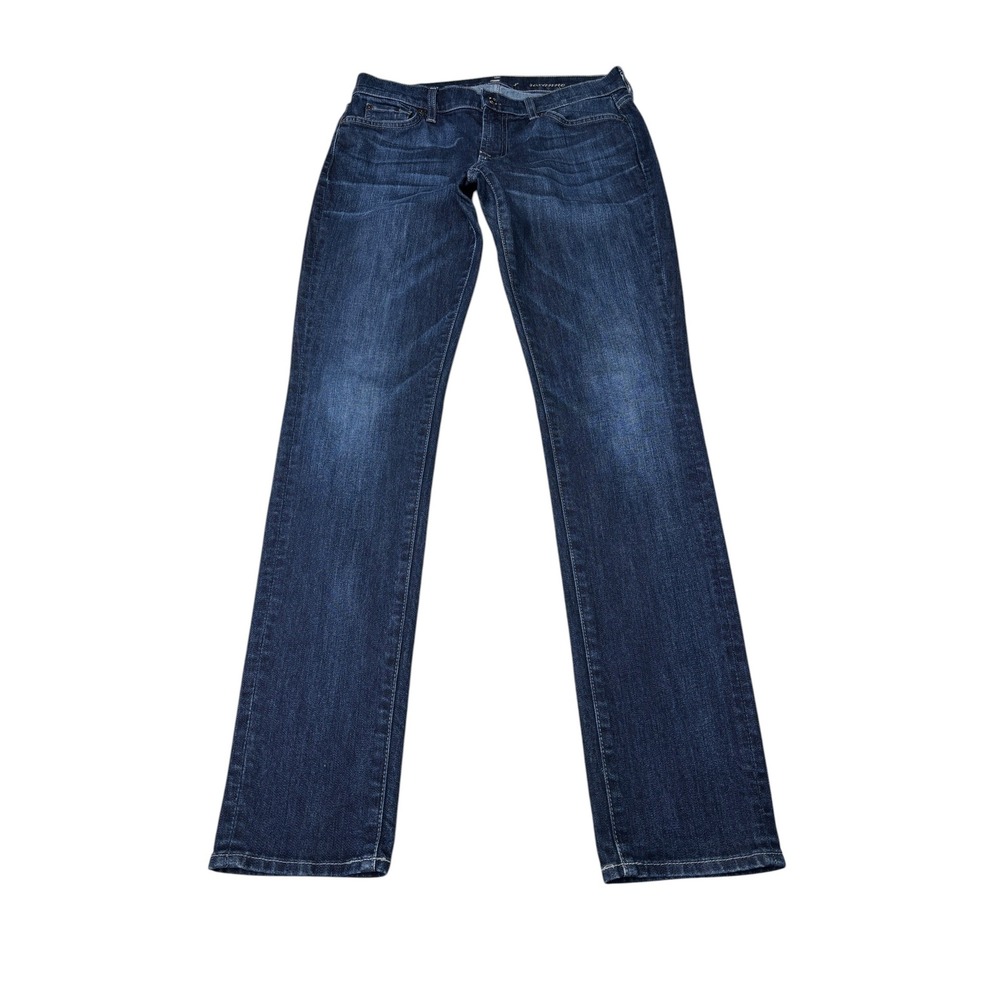 7 For All Mankind Roxanne‎ Slim Straight Leg Jeans Dark Wash Size 29X33